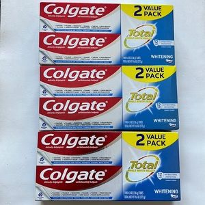 Lot of 3 NEW Colgate Total Whitening Toothpaste 2 Packs